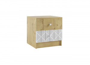 Тумба Подростковая Сканди Дуб бунратти/Белый 40х38х41