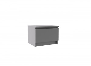 Тумба прикроватная Мори Графит серая