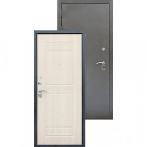 ВХОДНАЯ МЕТАЛЛИЧЕСКАЯ ДВЕРЬ ТРИО СЕРЕБРО ЭШВАЙТ