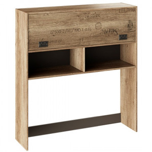 Шкаф настольный надстройка на стол Пилигрим Дуб Каньон светлый 120х34х130