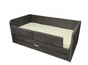 Кровать детская серая 160х80