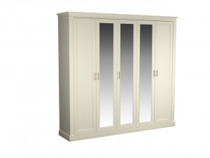 Шкаф распашной 5-и створчатый  Сиена бежевый 247х55х230
