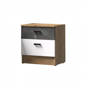 Тумба прикроватная Адель дуб вотан белый