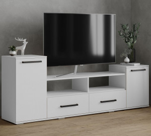 Тумба под ТВ Парус 2 белый 200х75х37