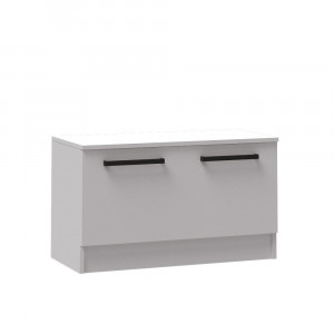 Тумба под обувь Прихожая Кевин Белый 95см