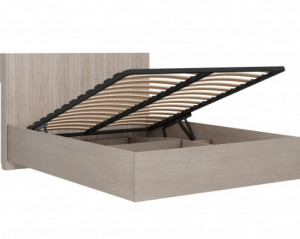 Кровать полутороспальная с ПМ и ящиком Муза Тира/Кадена вуд 120х200