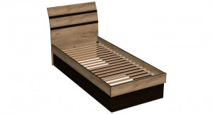 Кровать односпальная Скарлет 90х200 крафт табак