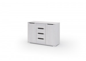 Комод со створками  Валенсия КМ 012  Белый 120х45х83