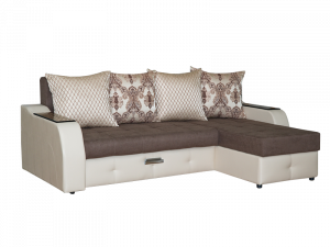 Диван угловой раскладной Валенсия серый 310х160