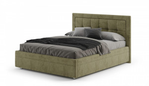 Кровать двуспальная Джесика-2 велюр зеленый 160х200