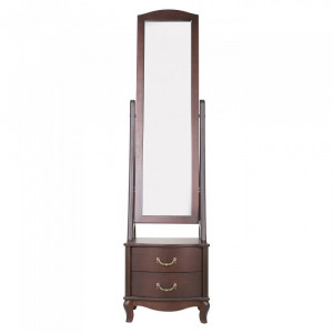 Зеркало напольное с ящиками Джульетта Орех 50х40х187