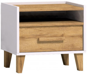 Тумба прикроватная Белая Айрис 41 49см