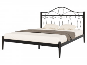 Кровать Элегия в черном 140х200