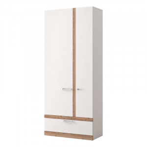 Шкаф распашной 2-дверный Урбан белый 90см