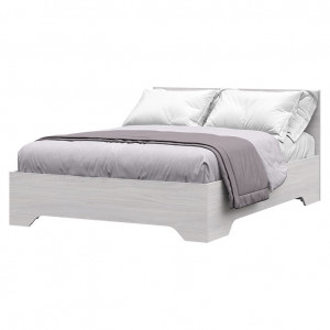 Кровать двуспальная Валенсия КР 013  без ортопеда Белый 140х200