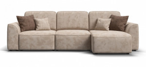 Диван угловой KING SE Велюр Alkantara пепел АНАТОМИЧЕСКОЕ НАПОЛНЕНИЕ 290х85х160