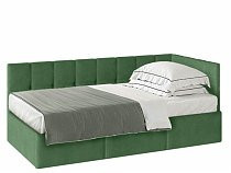 Кровать «Оттава», ткань зеленая