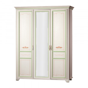 Шкаф распашной 3-дверный №900 Флора 167см