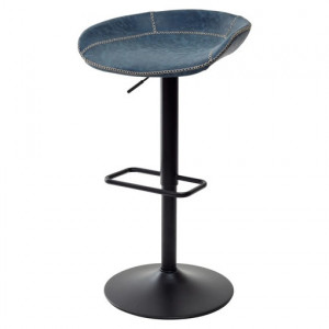 Барный стул Aкапулько C-133 винтажный синий экокожа/металл 52х47х92