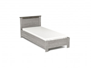 Кровать подростковая Денвер Риббек серый 90х200