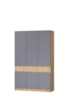 Шкаф распашной трехстворчатый Артек Серый 150х52х240