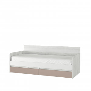 Кровать односпальная с ящиками Дуб Эльза 90х200